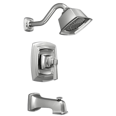 Boardwalk Series Tub And Shower Faucet, 2 Gpm Showerhead, Diverter Tub Spout, 1Handle